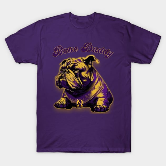 Bone Daddy (purple, top) T-Shirt by Long-N-Short-Shop